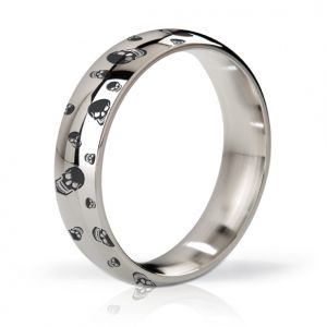 Mystim - Pierścień erekcyjny - His Ringness Earl polerowany i grawerowany 55m